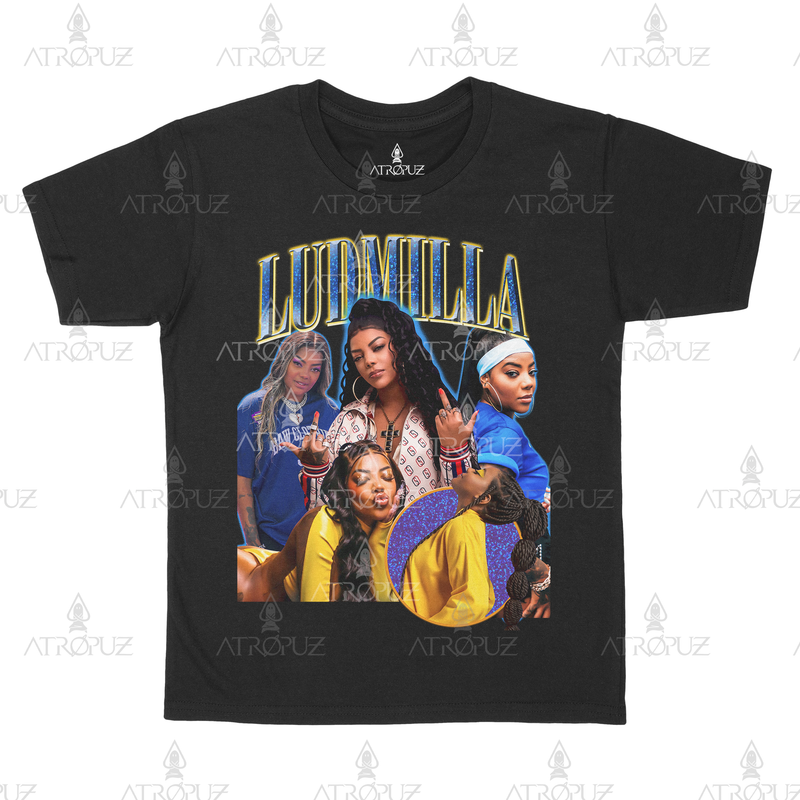 Camiseta Algodão Unissex Cantora Ludmila Graphic Tees
