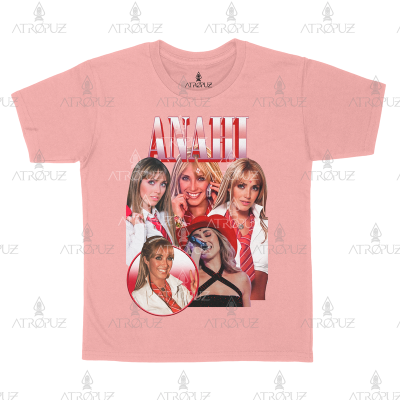 Camiseta Algodão Unissex Tshirt Graphic Tee Anahi RBD Rebeldes