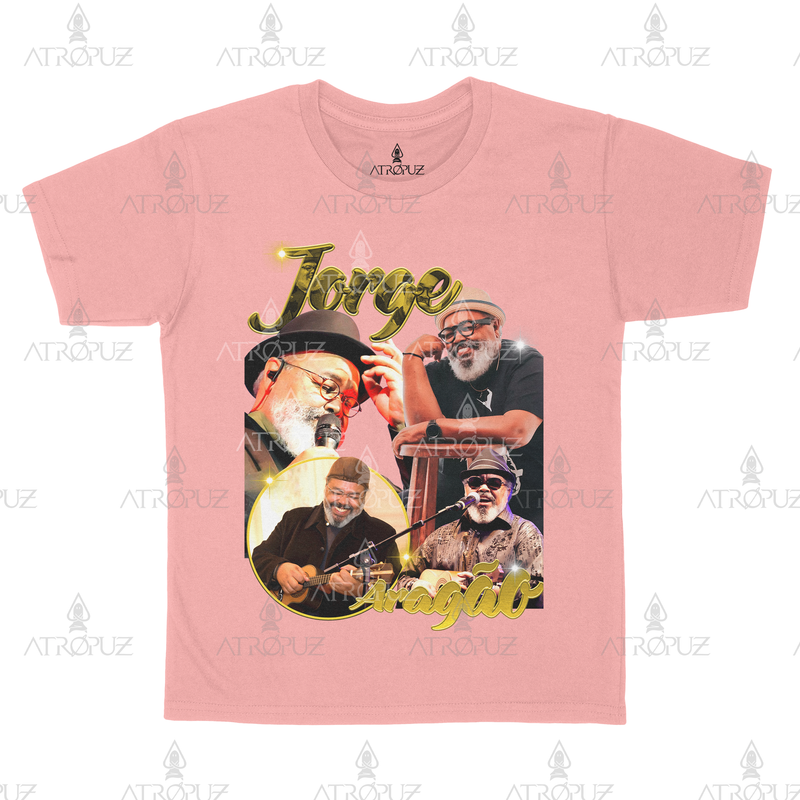 Camiseta Algodão Unissex Tshirt Graphic Tee Jorge Aragão