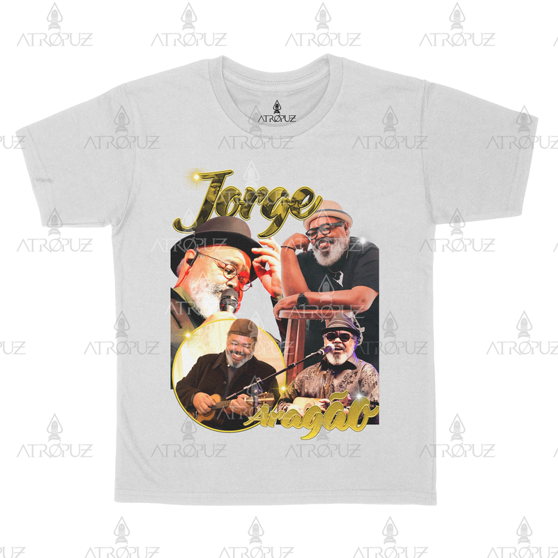 Camiseta Algodão Unissex Tshirt Graphic Tee Jorge Aragão