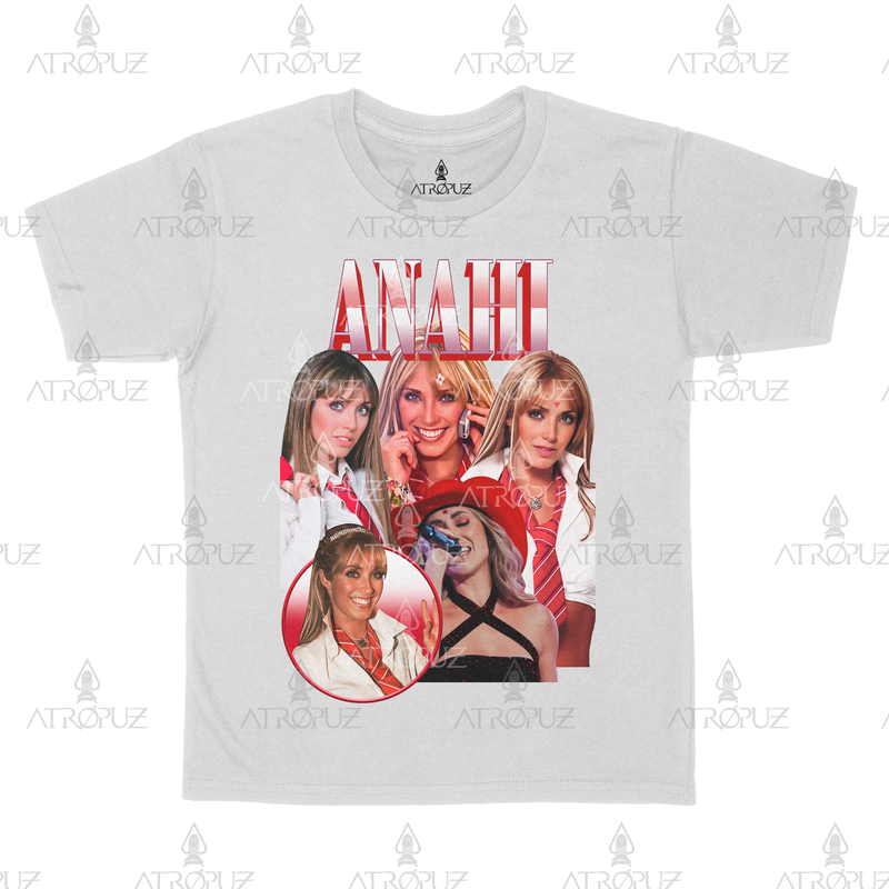 Camiseta Algodão Unissex Tshirt Graphic Tee Anahi RBD Rebeldes