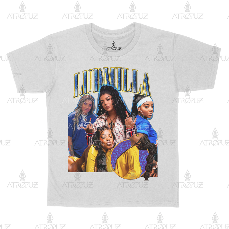 Camiseta Algodão Unissex Cantora Ludmila Graphic Tees