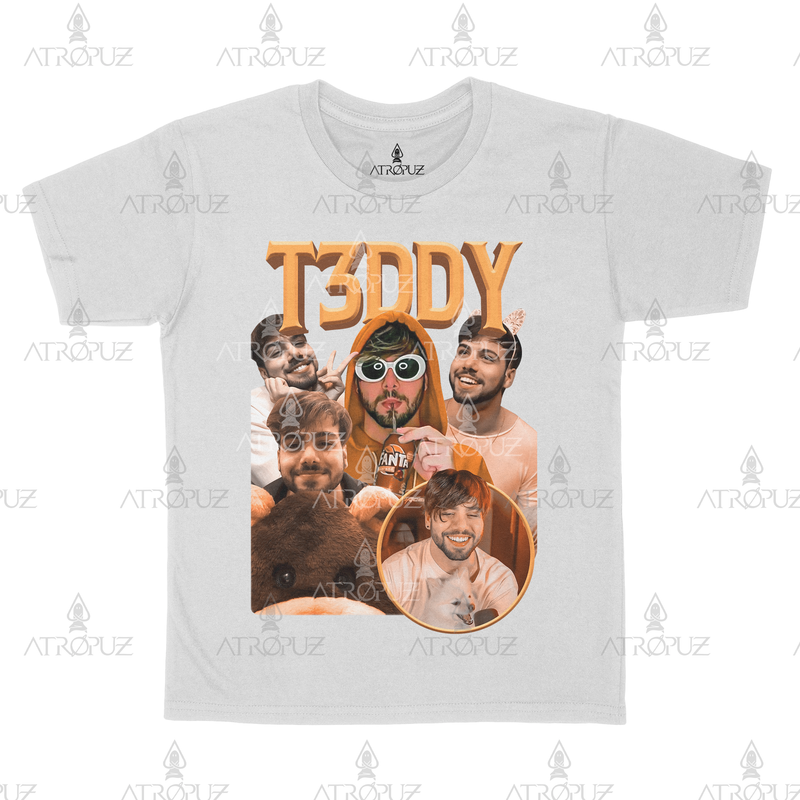 Camiseta Algodão Unissex Tshirt Graphic Tee T3ddy Teddy
