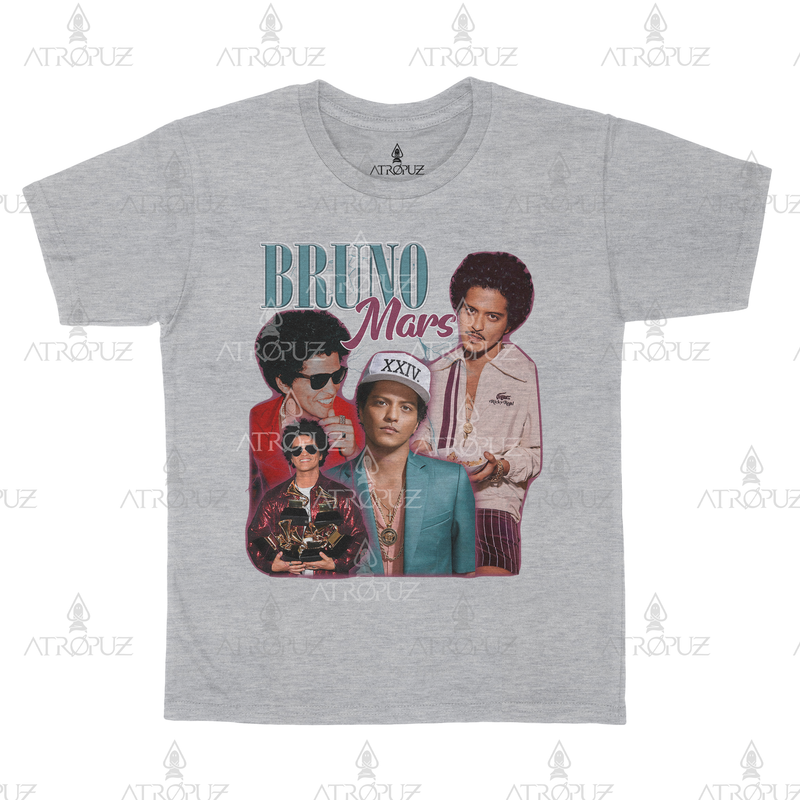 Camiseta Algodão Unissex Tshirt Graphic Tee Bruno Mars