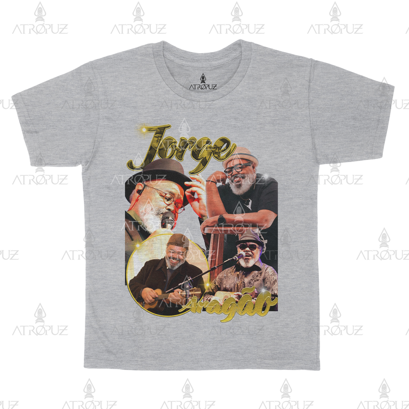 Camiseta Algodão Unissex Tshirt Graphic Tee Jorge Aragão