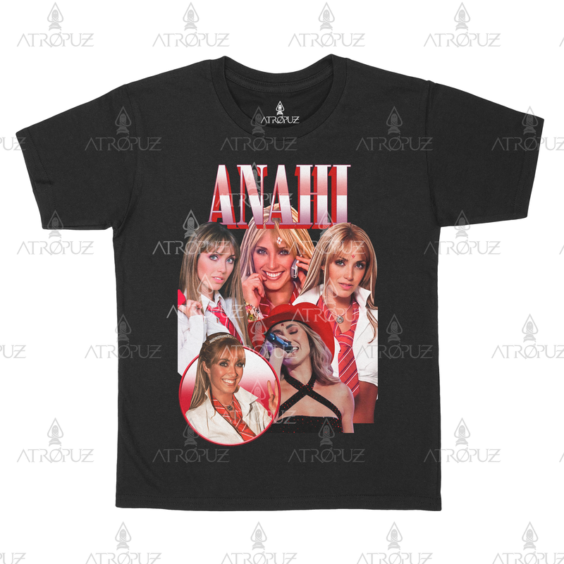 Camiseta Algodão Unissex Tshirt Graphic Tee Anahi RBD Rebeldes