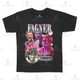 Camiseta Algodão Unissex Tshirt Graphic Tee Fagner Fazer Borbulhas de Amor