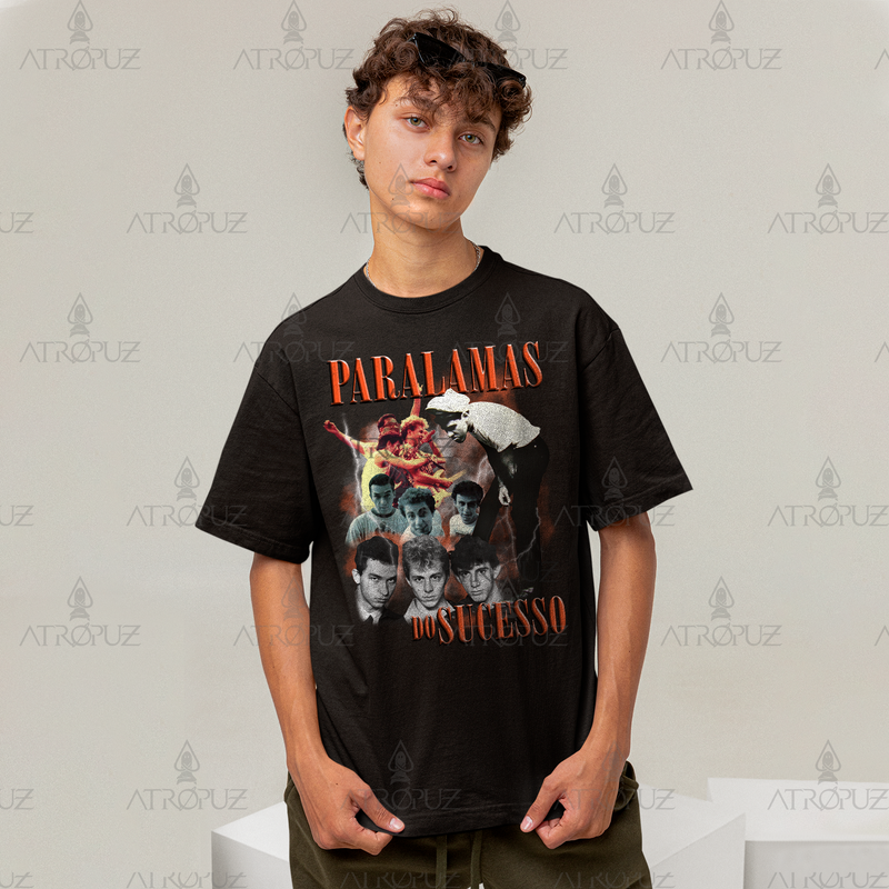 Camiseta Algodão Unissex Tshirt Graphic Tee Paralamas do Sucesso