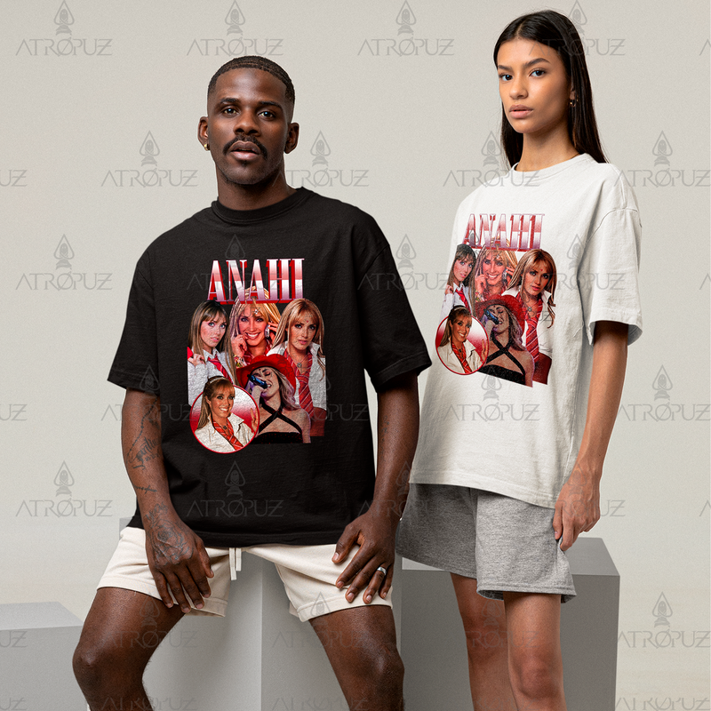 Camiseta Algodão Unissex Tshirt Graphic Tee Anahi RBD Rebeldes