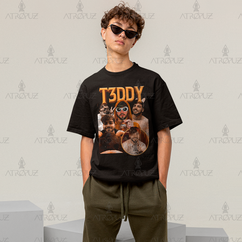 Camiseta Algodão Unissex Tshirt Graphic Tee T3ddy Teddy
