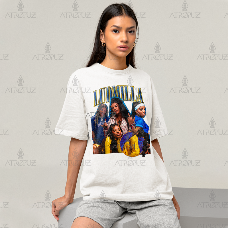 Camiseta Algodão Unissex Cantora Ludmila Graphic Tees