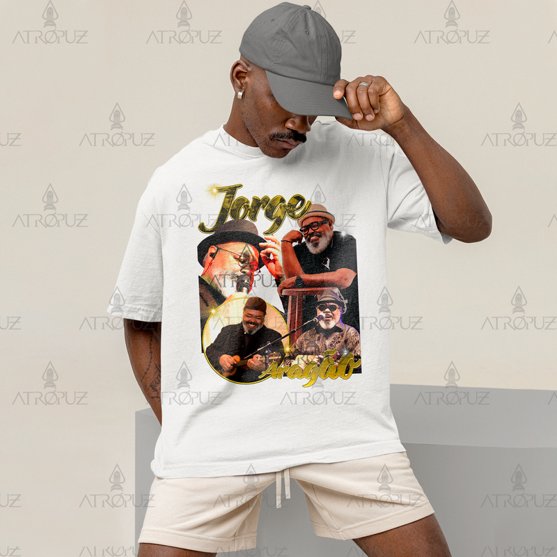 Camiseta Algodão Unissex Tshirt Graphic Tee Jorge Aragão