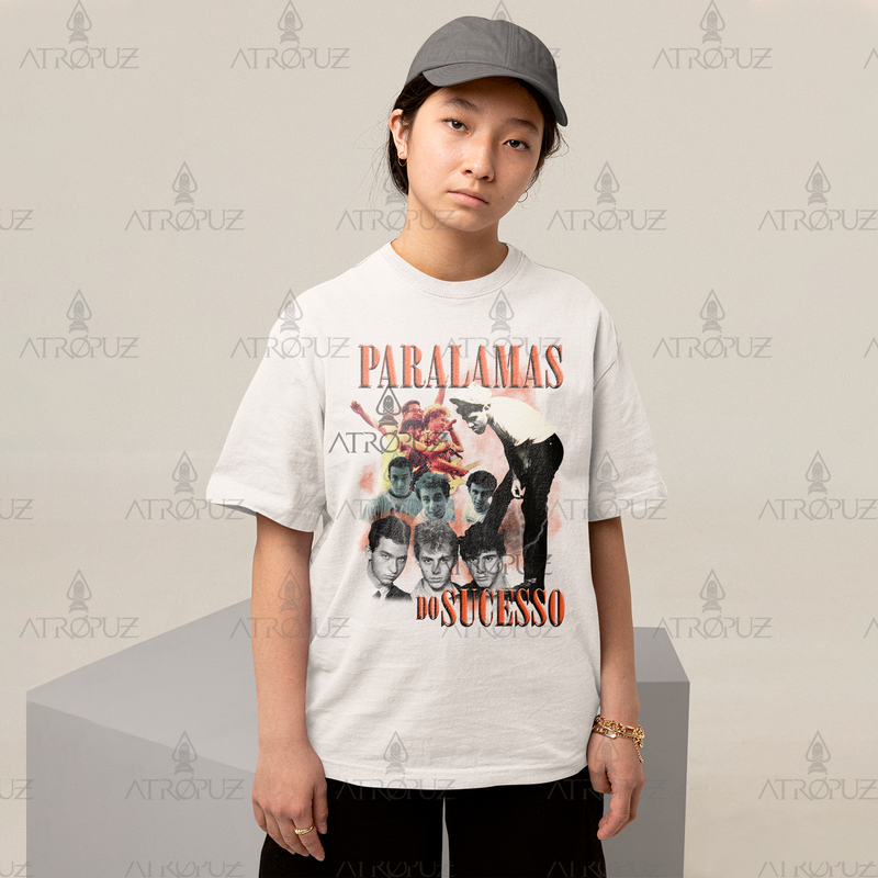 Camiseta Algodão Unissex Tshirt Graphic Tee Paralamas do Sucesso