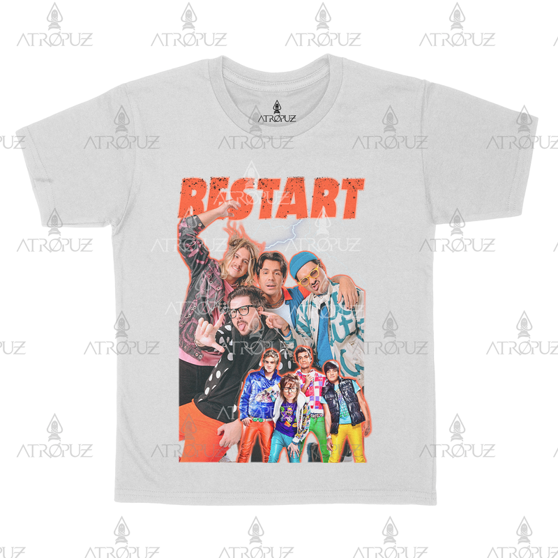 Camiseta Algodão Unissex Banda Restart