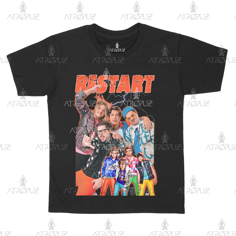Camiseta Algodão Unissex Banda Restart