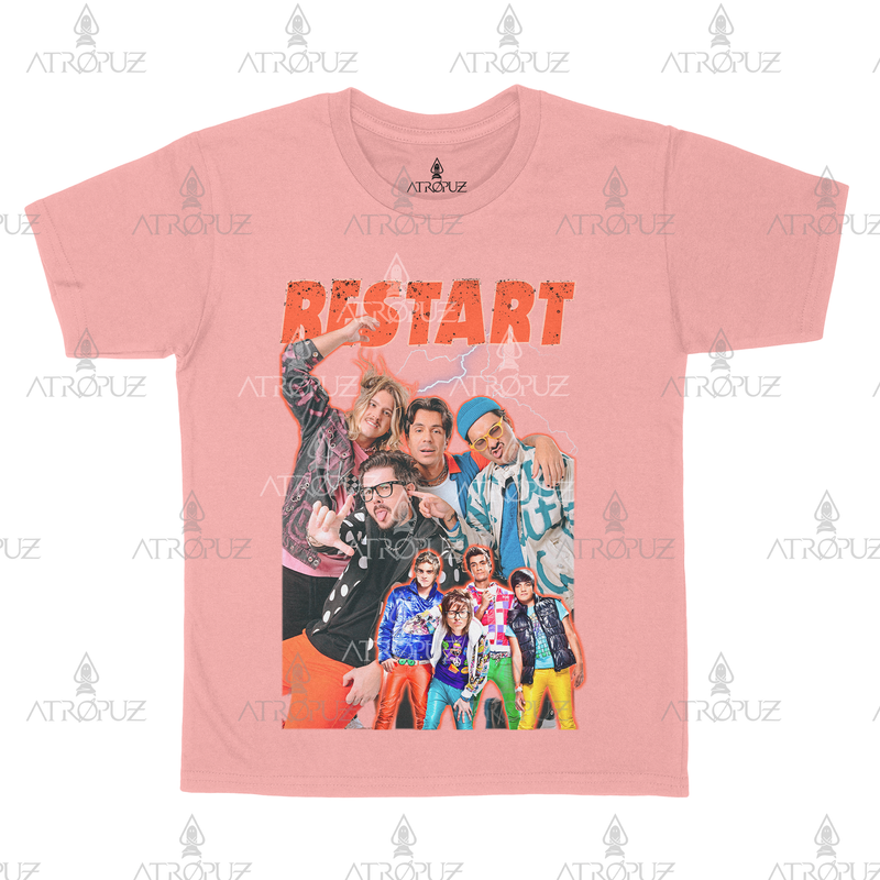 Camiseta Algodão Unissex Banda Restart