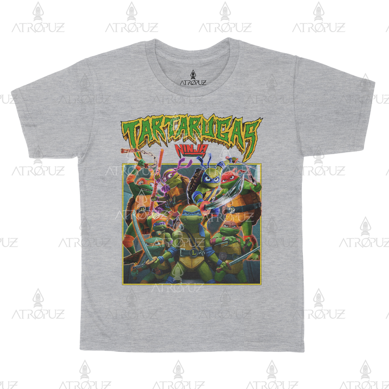 Camiseta Algodão Unissex Tartarugas
