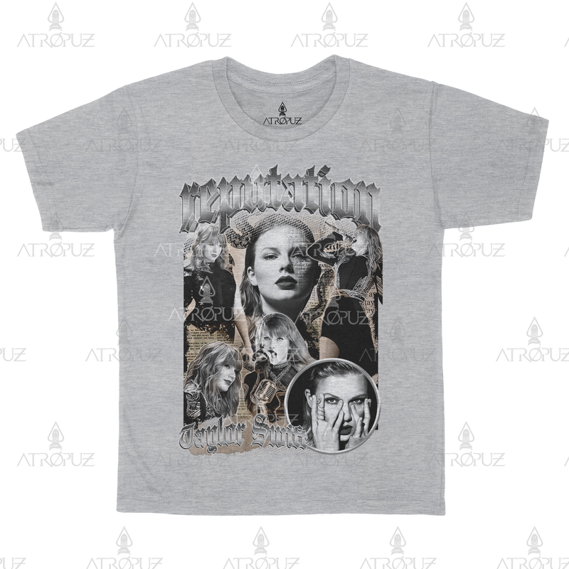 Camiseta Algodão Unissex Taylor Swift Album Reputation
