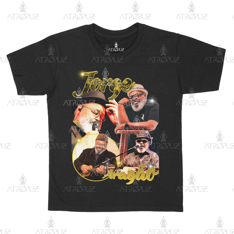 Camiseta Algodão Unissex Tshirt Graphic Tee Jorge Aragão