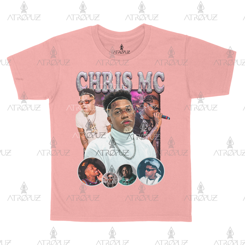 Camiseta Algodão Unissex T shirt cantor rapper Chris MC Graphic Tees
