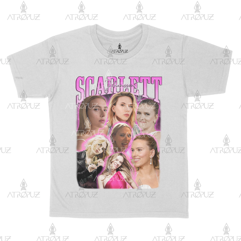 Camiseta Algodão Unissex atriz Scarlett Johansson Viúva Negra