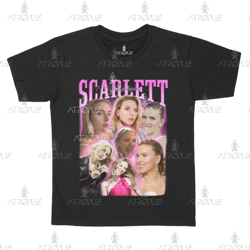 Camiseta Algodão Unissex atriz Scarlett Johansson Viúva Negra
