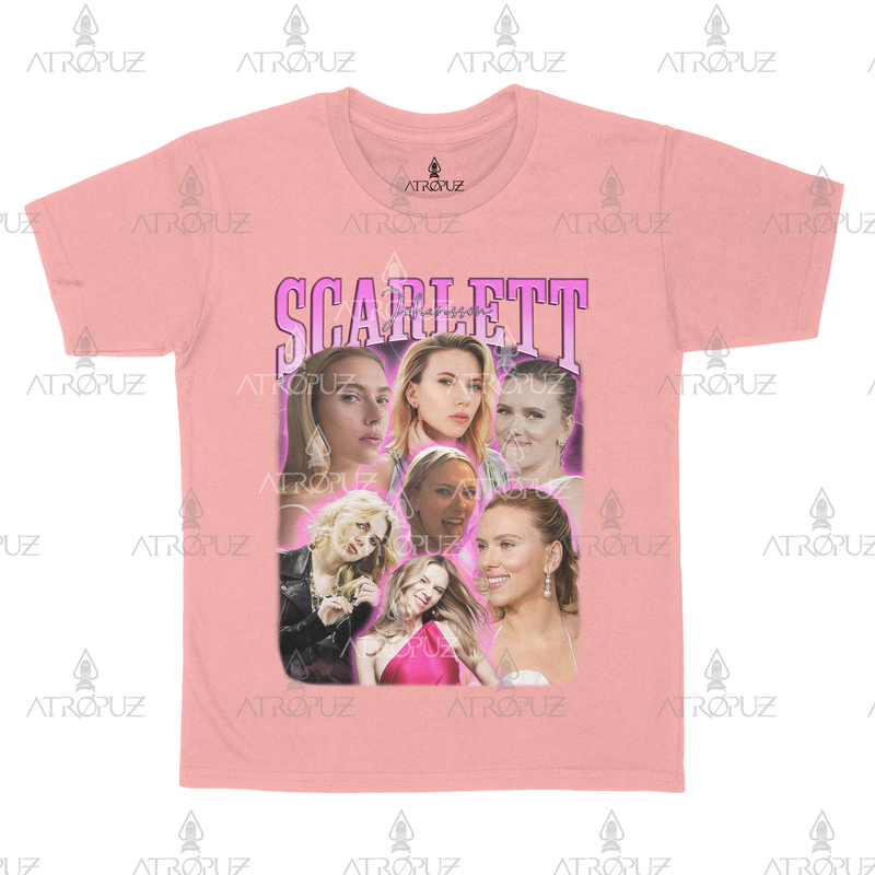 Camiseta Algodão Unissex atriz Scarlett Johansson Viúva Negra