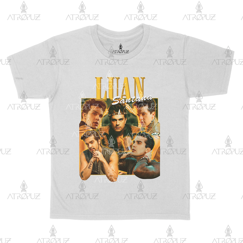 Camiseta Algodão Unissex Cantor Luan Santana Graphic Tees