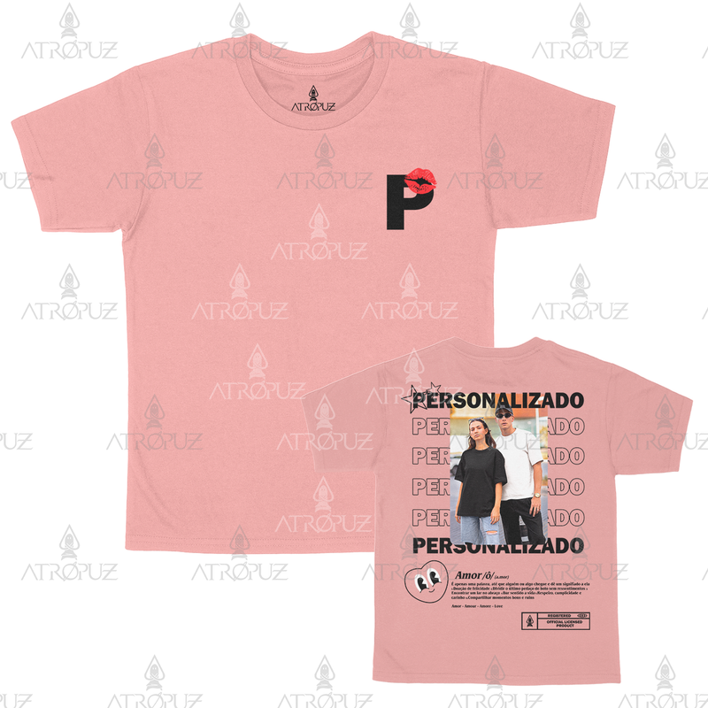 Camiseta Algodão Unissex T shirt Personalize sua estampa Amor