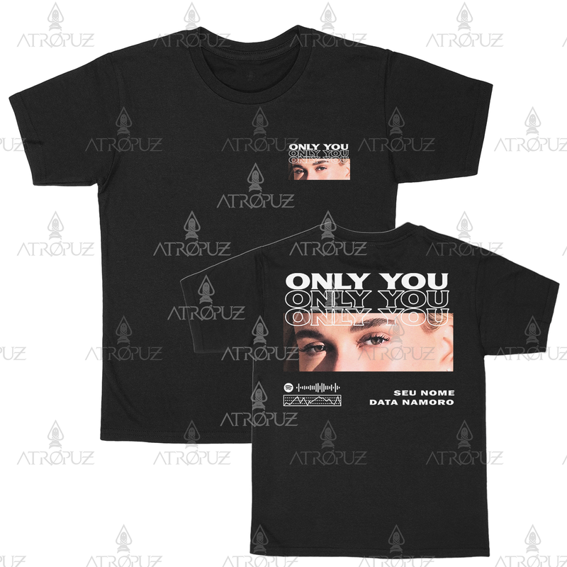 Camiseta Algodão Unissex T shirt Personalize sua estampa Only You