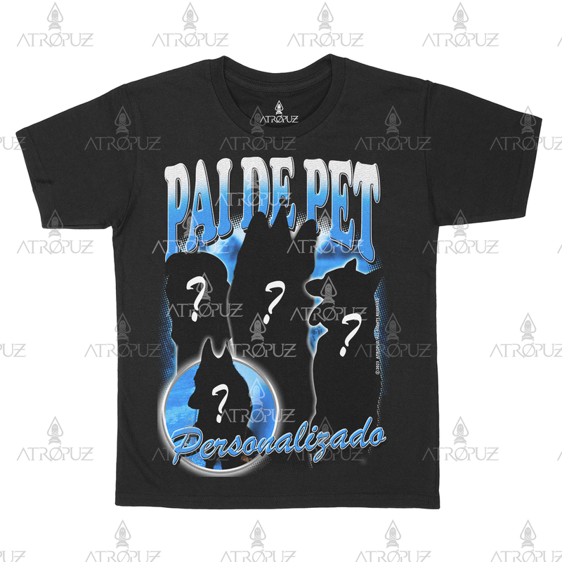 Camiseta Algodão Unissex T shirt Personalize Pai de Pet