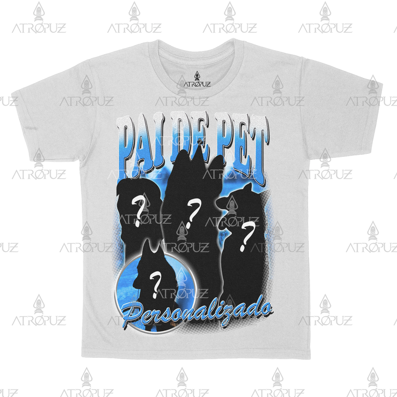 Camiseta Algodão Unissex T shirt Personalize Pai de Pet