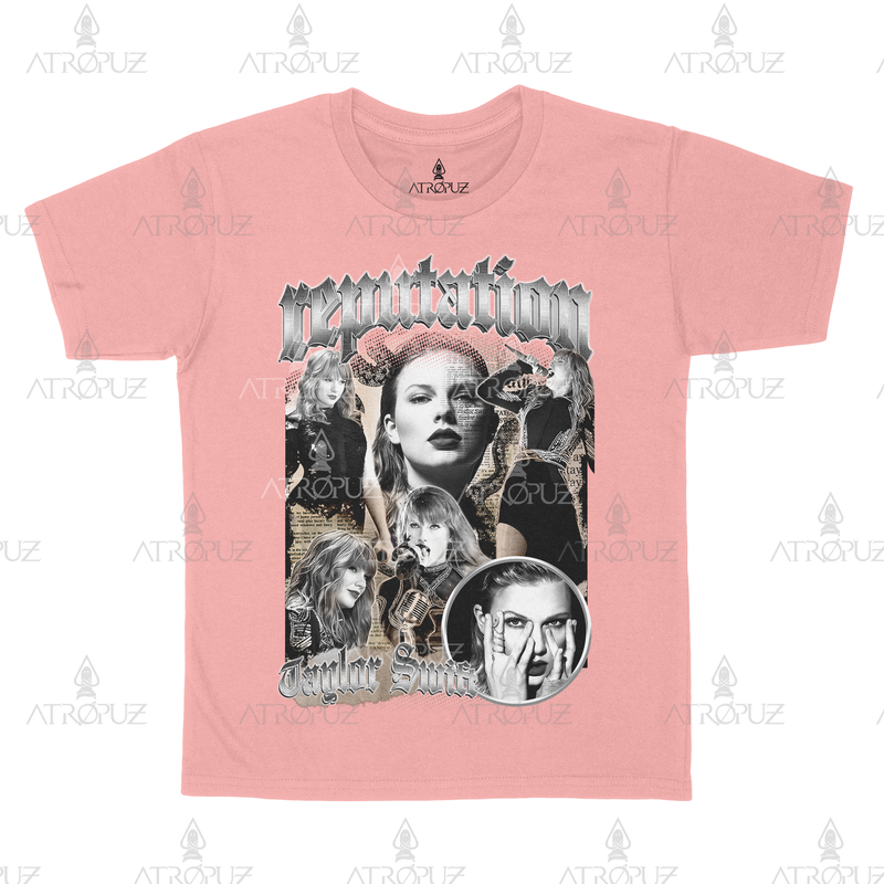 Camiseta Algodão Unissex Taylor Swift Album Reputation