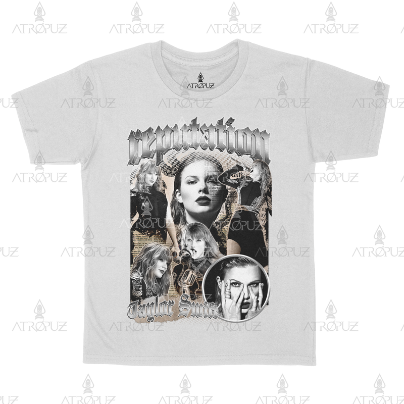 Camiseta Algodão Unissex Taylor Swift Album Reputation