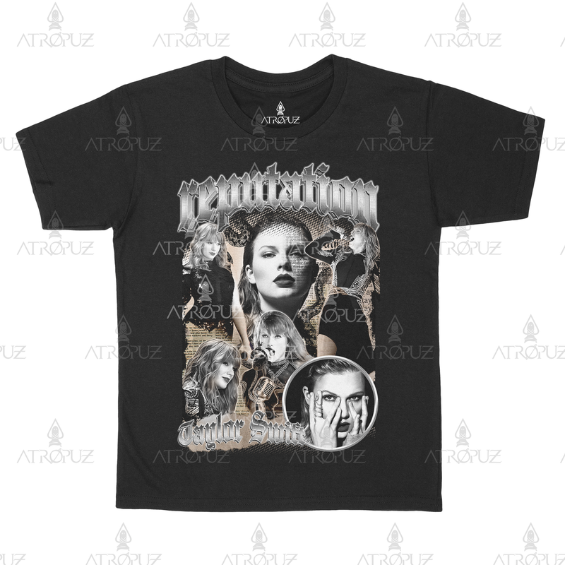 Camiseta Algodão Unissex Taylor Swift Album Reputation