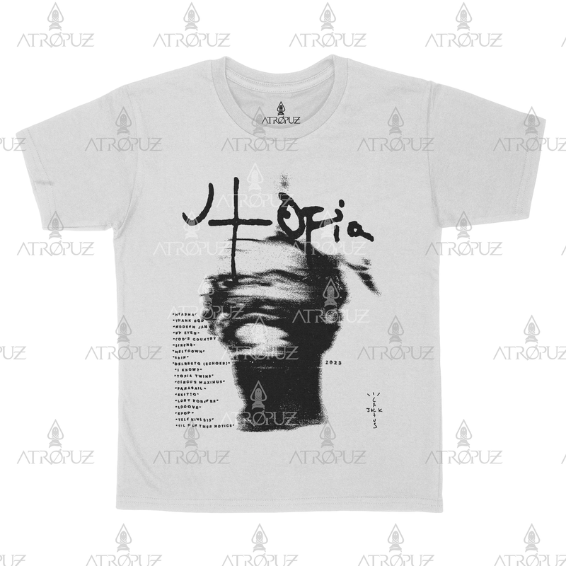 Camiseta Algodão Unissex Travis Scott Utopia