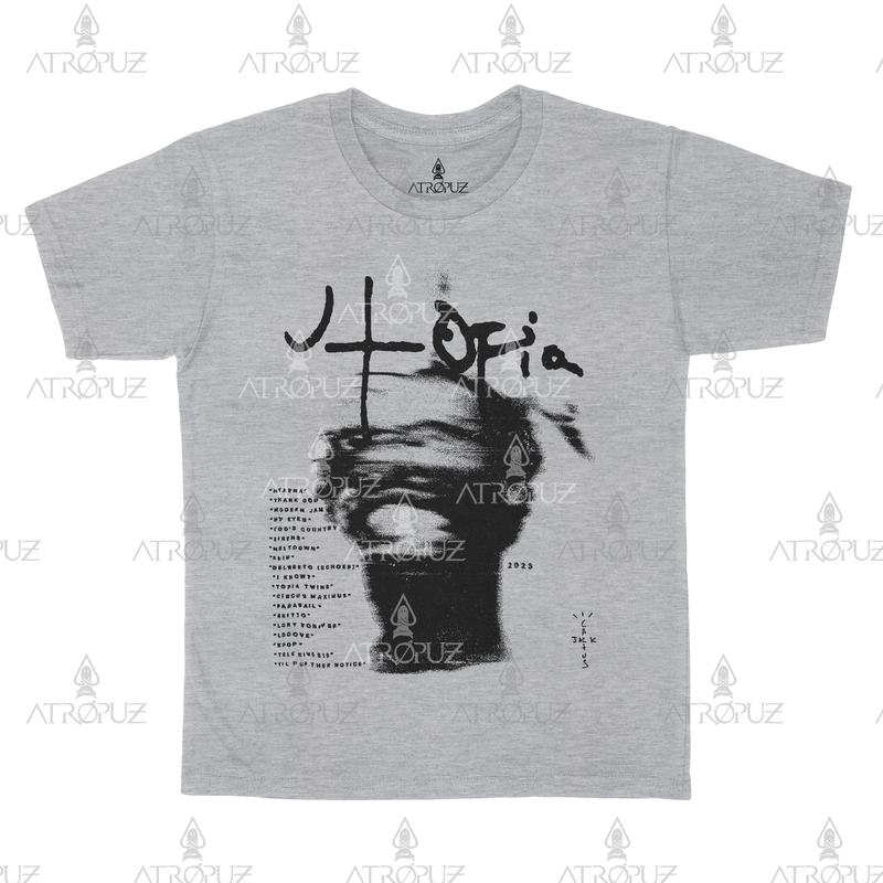 Camiseta Algodão Unissex Travis Scott Utopia