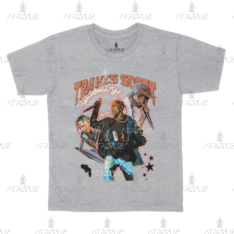 Camiseta Algodão Unissex Travis Scott Astroworld Utopia