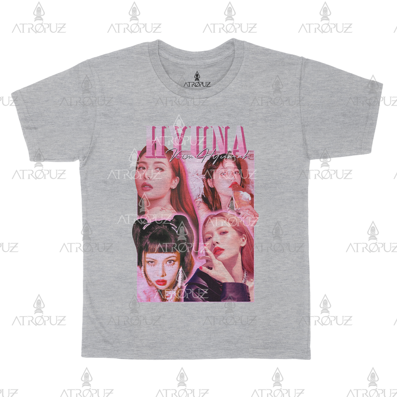 Camiseta Algodão Unissex Cantora Hyuna 4Minute Wonder Girls KPOP Graphic Tees