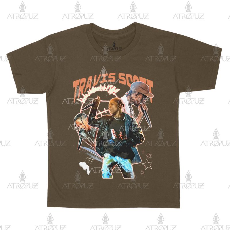 Camiseta Algodão Unissex Travis Scott Astroworld Utopia