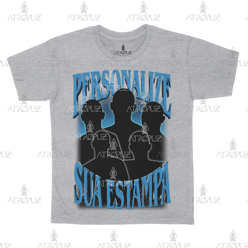 Camiseta Algodão Unissex T shirt Personalize sua estampa