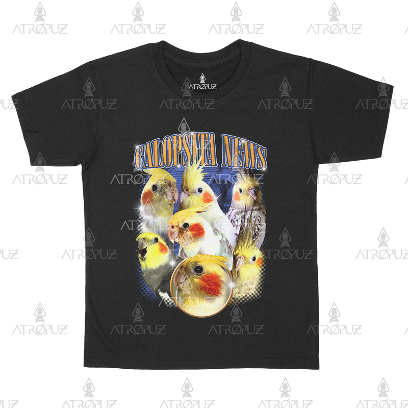 Camiseta Algodão Unissex Calopsita News