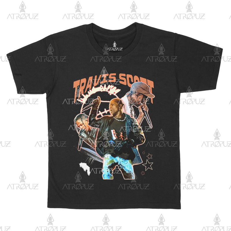Camiseta Algodão Unissex Travis Scott Astroworld Utopia