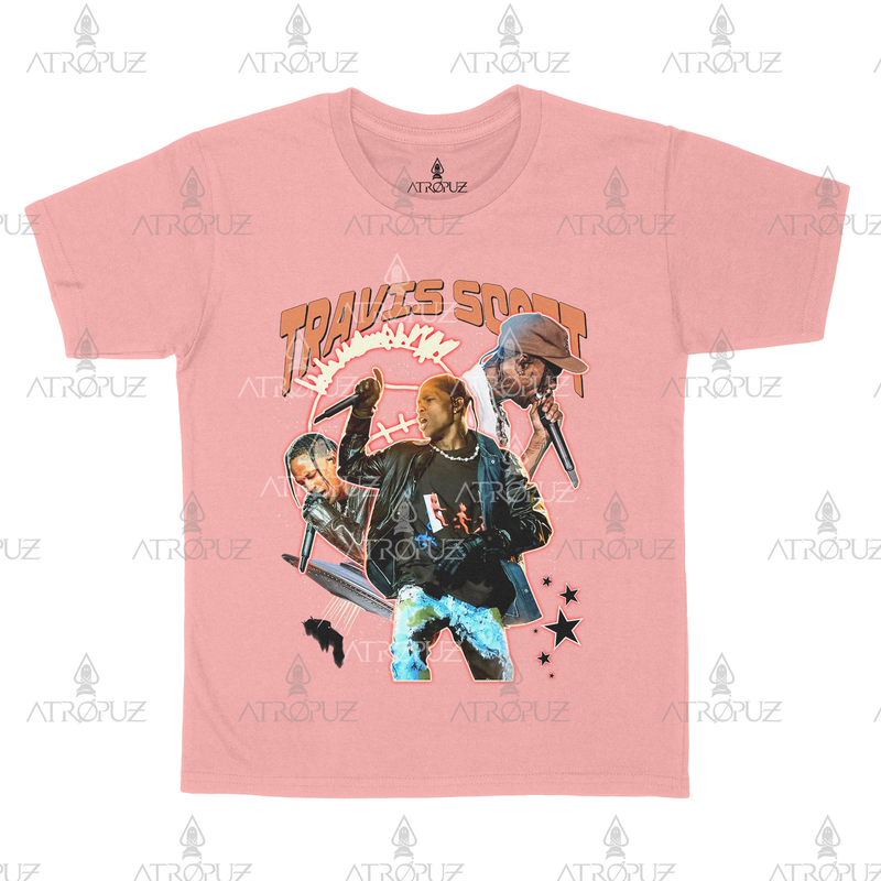 Camiseta Algodão Unissex Travis Scott Astroworld Utopia