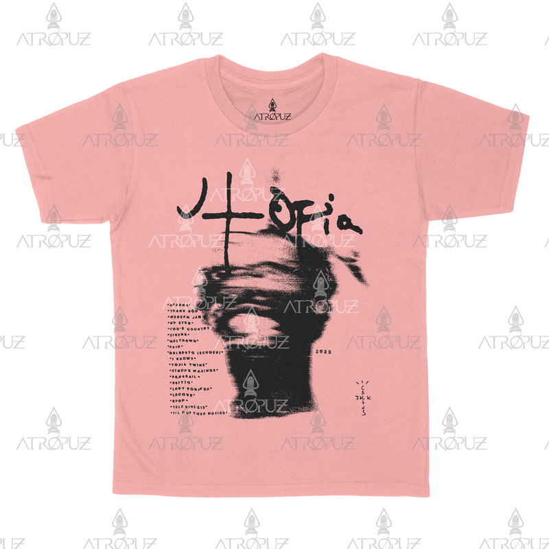 Camiseta Algodão Unissex Travis Scott Utopia