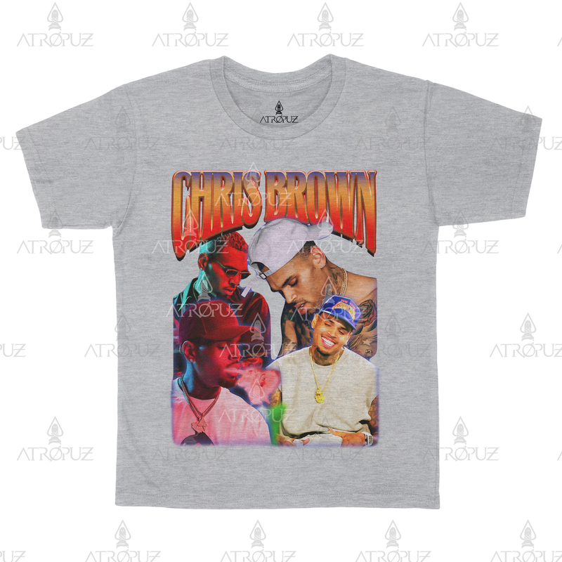 Camiseta Algodão Unissex Tshirt Graphic Tee Chris Brown