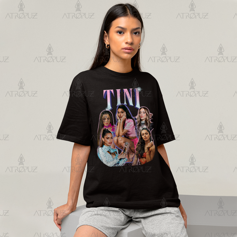 Camiseta Algodão Unissex Tshirt Graphic Tee Tini Martina Stoessel