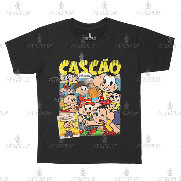 Camiseta Algodão Unissex Cascão Turma Da Mônica Quadrinhos Atropuz 1894