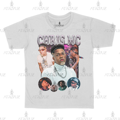 Camiseta Algodão Unissex T shirt cantor rapper Chris MC Graphic Tees