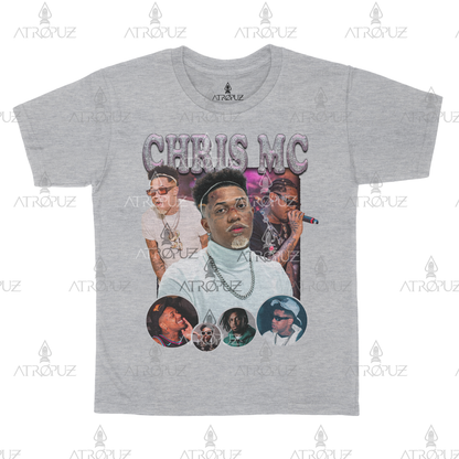 Camiseta Algodão Unissex T shirt cantor rapper Chris MC Graphic Tees